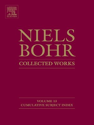 cover image of Niels Bohr--Collected Works